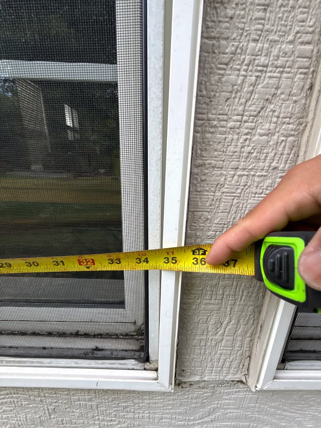 Frame and seal detail on a Bayhill window job